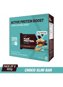 RiteBite Max Protein Active Choco Slim Bars 402g - Pack of 6 (67g x 6)